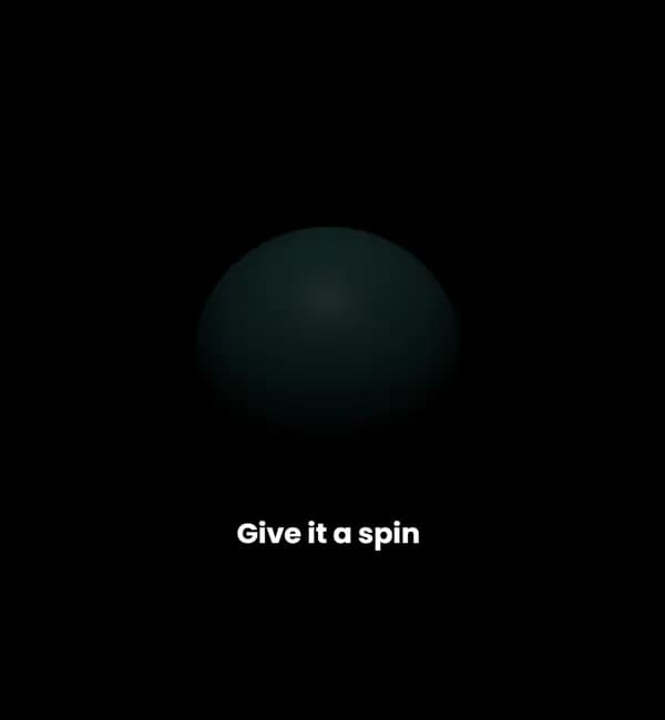 a spinning ball